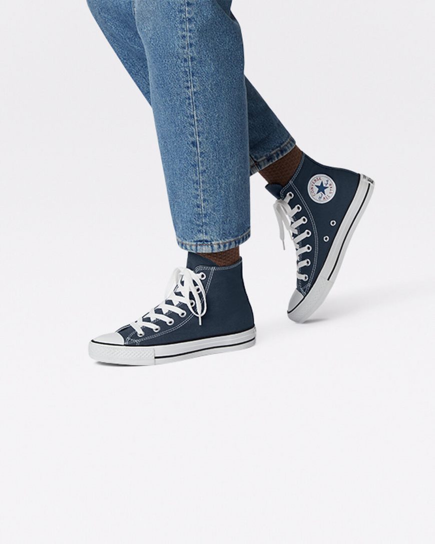 Dámské Boty Vysoké Converse Chuck Taylor All Star Classic Tmavě Blankyt | CZ XHNE28